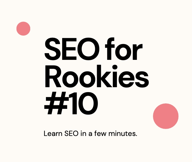 white background with black words that say "SEO for Rookies #10" The Chat GPT Trap with two pink decorative dots.